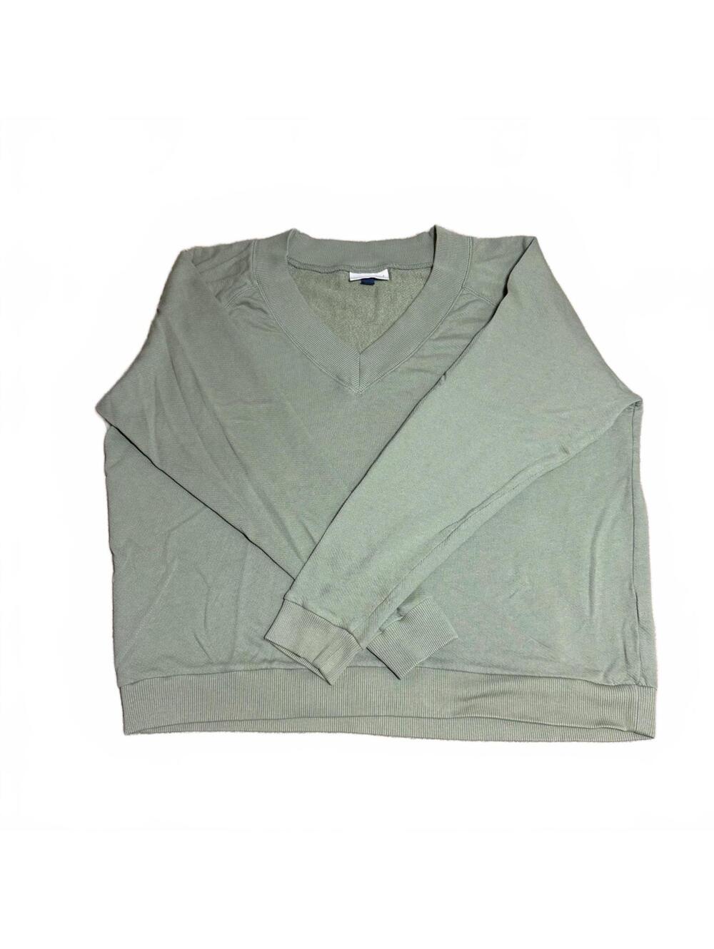Universal Thread Women’s XL Sage Green V-Neck Pullover Sweatshirt Oversized